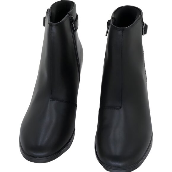 Clarks Emily 2 Reyna Black Ankle Boots Zip Buckle Comfort Women's US 8.5M - Picture 5 of 6